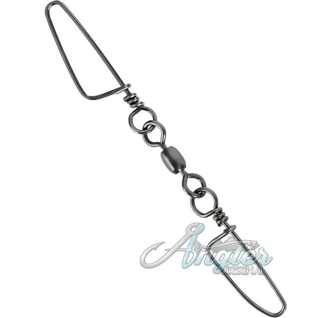 BLUEWING 10pcs Double Fishing Snap Swivels by Angler Arsenal