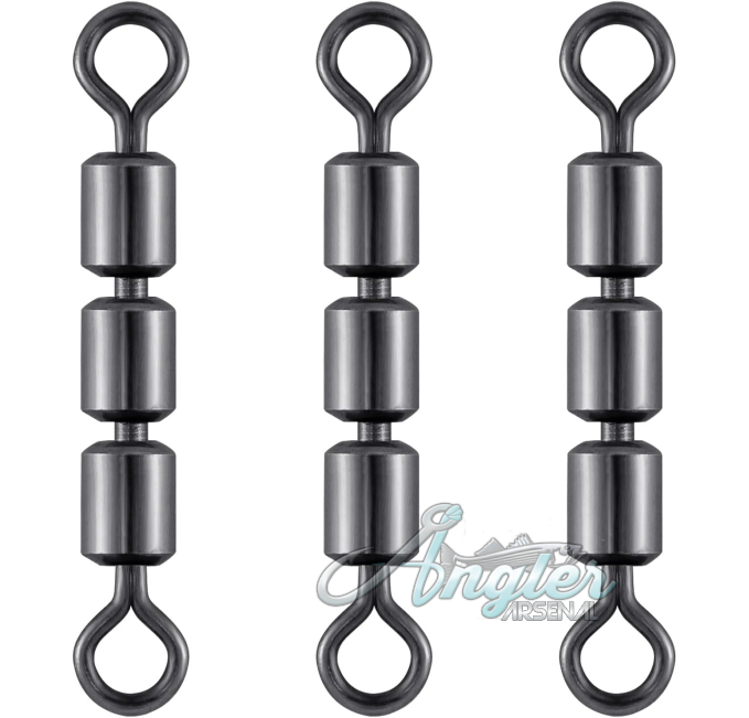 Dr.Fish High Speed 3 Roller Swivels by Angler Arsenal Fishing Tackle