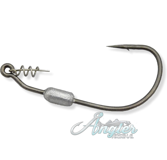 Owner Twistlock Hook with Centering Pin Black Chrome Angler Arsenal