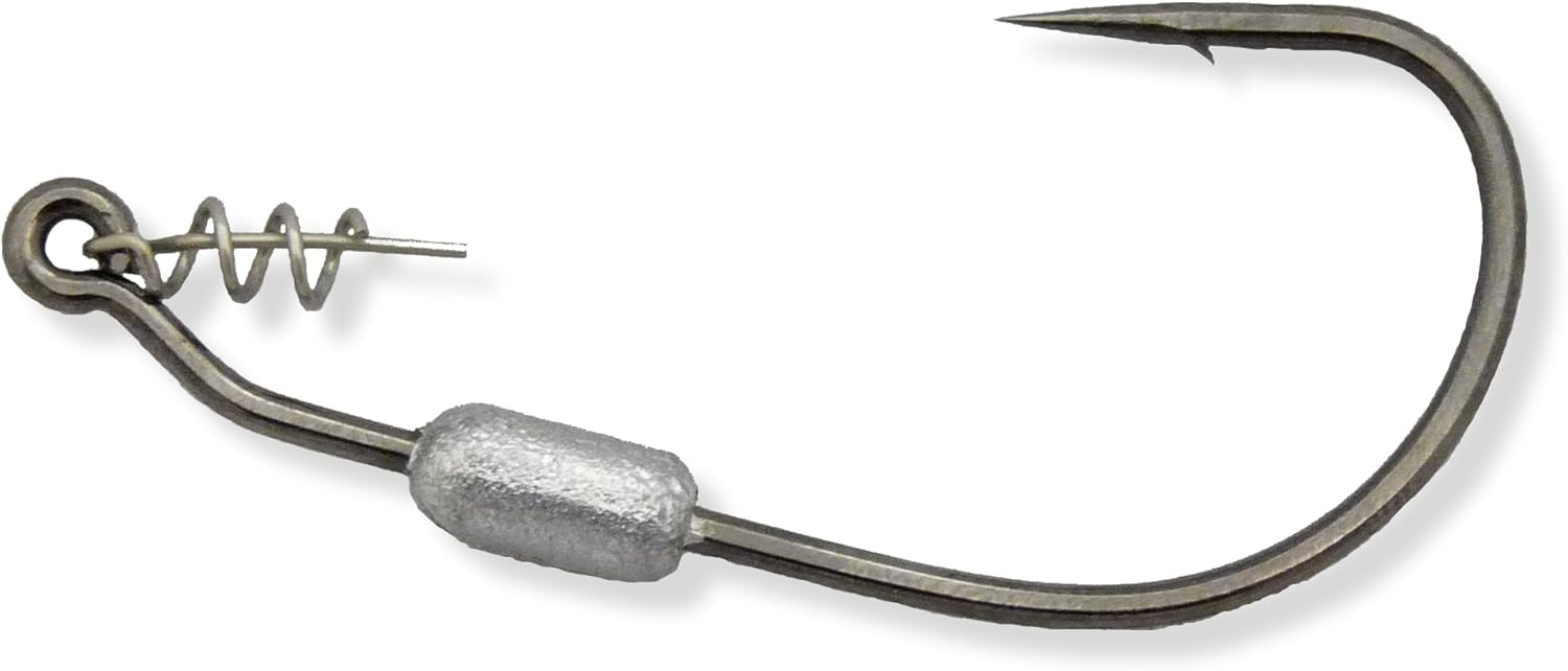 Owner Twistlock Hook with Centering Pin Black Chrome Angler Arsenal