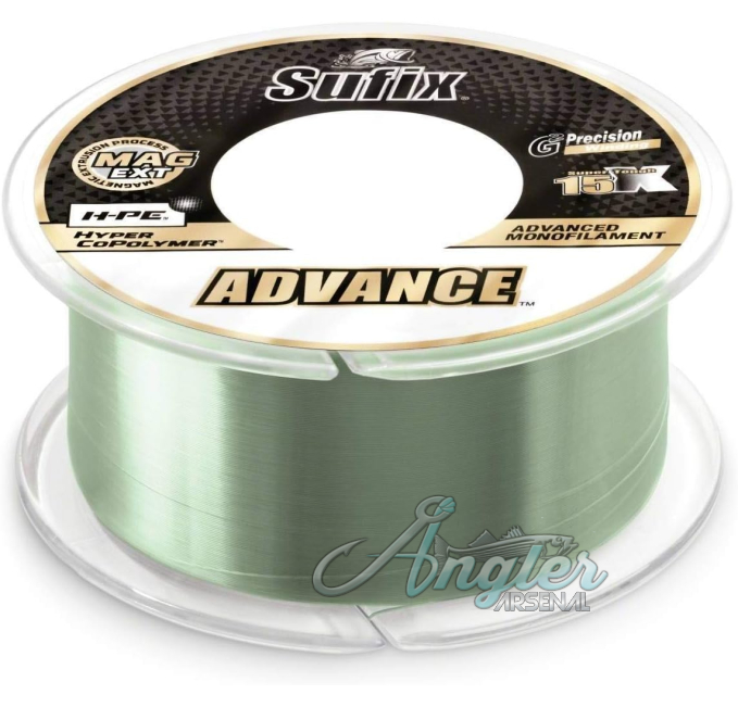 Sufix Advance 12lb Fishing Line Angler Arsenal Low Vis Green