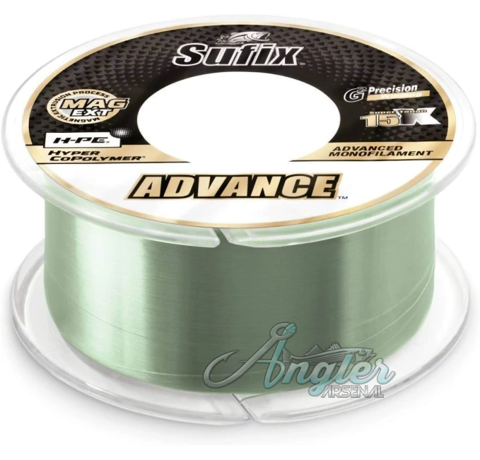 Sufix Advance 12lb Fishing Line Angler Arsenal Low Vis Green