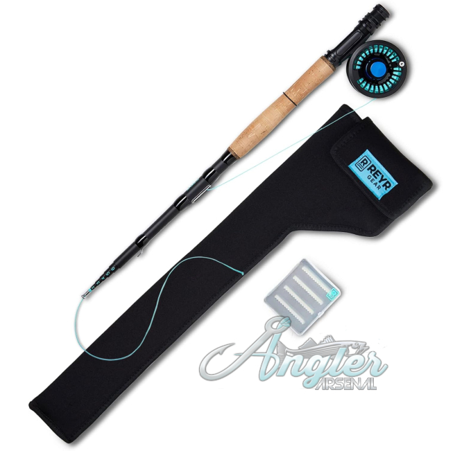 Travel Fly Rod and Reel Combo REYR Gear by Angler Arsenal
