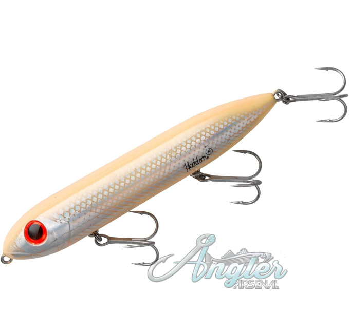 Heddon Angler Arsenal Super Spook Topwater Lure Bone Silver 7/8 oz