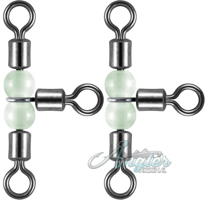 Dr.Fish 20 Pack 3 Way Fishing Swivels by Angler Arsenal Stainless Steel
