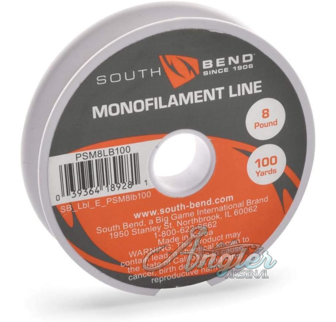 SouthBend 8Lb 100 Yd Mono Fishing Line Angler Arsenal