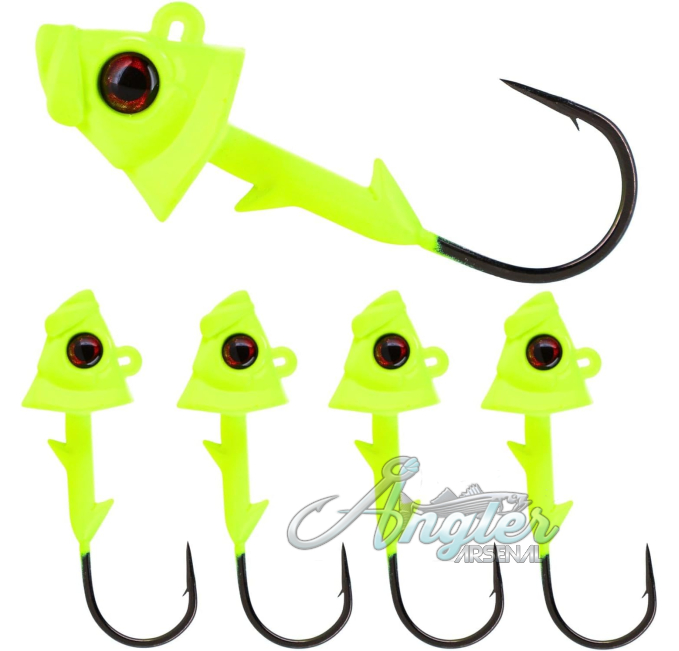 Realistic Swimbait Jig Heads Weighted Hooks Angler Arsenal