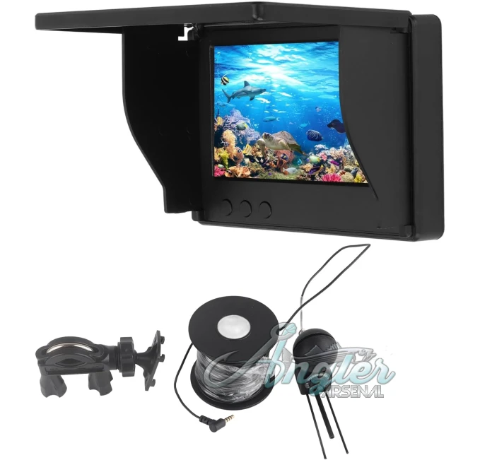 Portable Video Fish Finder by Angler Arsenal for Ice and Boat Fishing