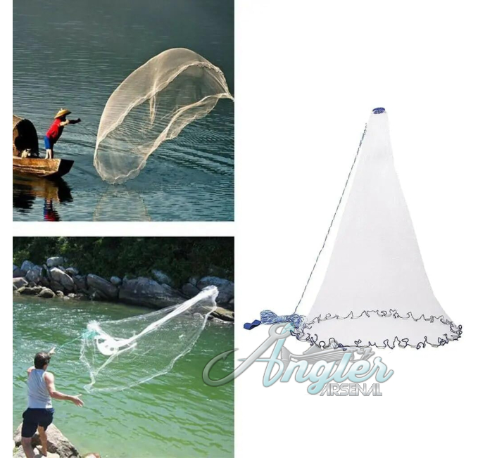 Heavy Duty Casting Net Angler Arsenal for Saltwater and Bait Fish