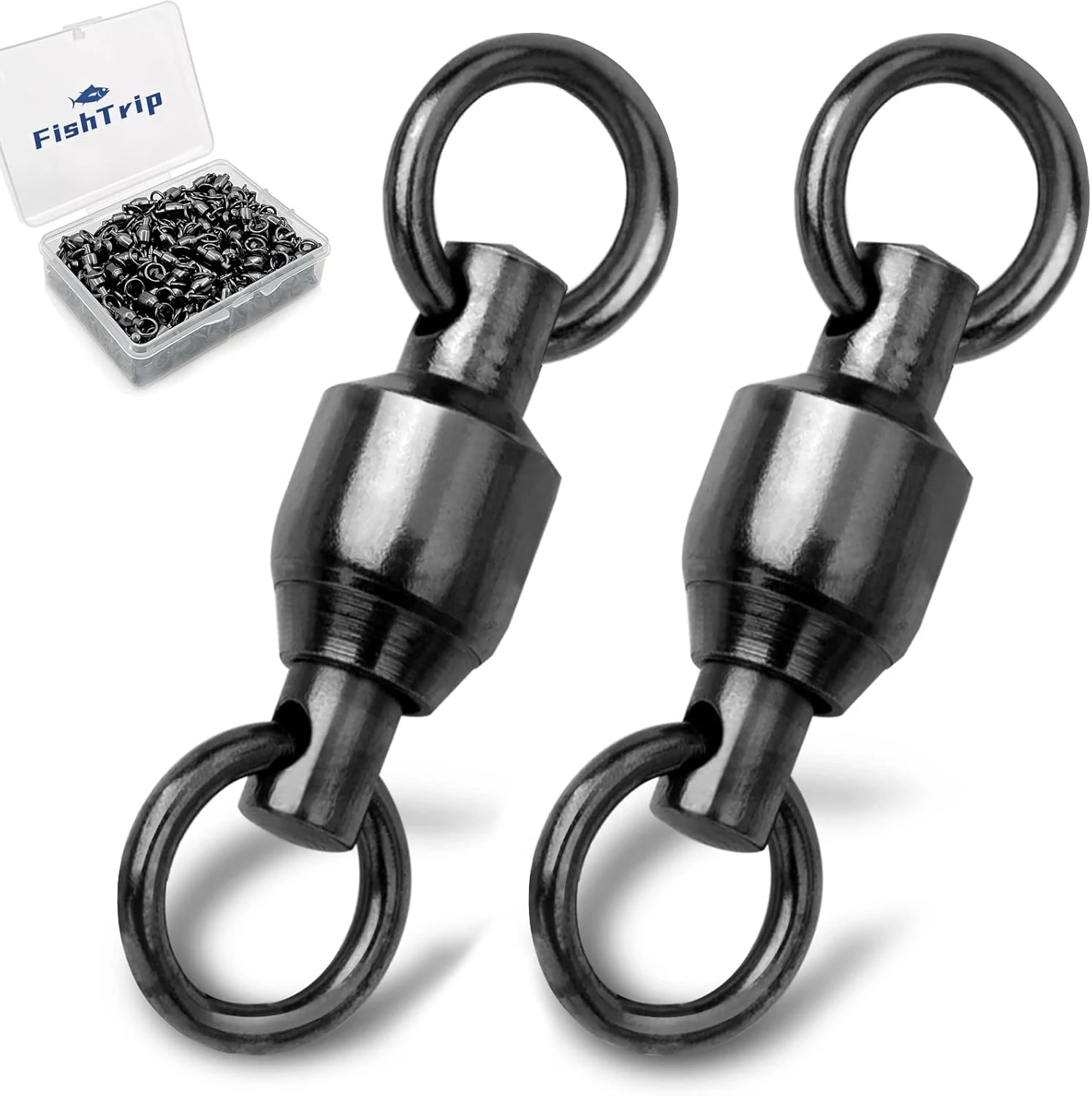FishTrip Ball Bearing Fishing Swivels 30pcs by Angler Arsenal High Strength