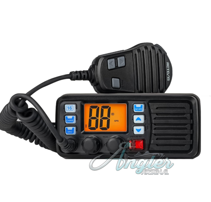 Retevis RM20 Marine Band Radio Angler Arsenal Built-in GPS DSC