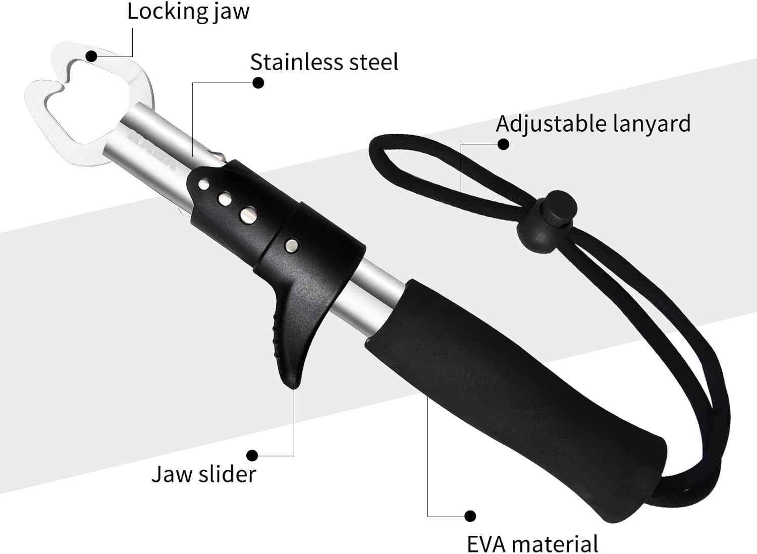 Kaba Fish Lip Gripper Angler Arsenal Stainless Steel Fishing Grabber - Image 3