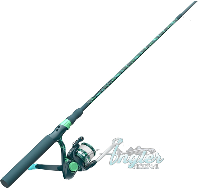 Zebco Splash Fishing Combo Angler Arsenal 6ft Rod Grunge Green