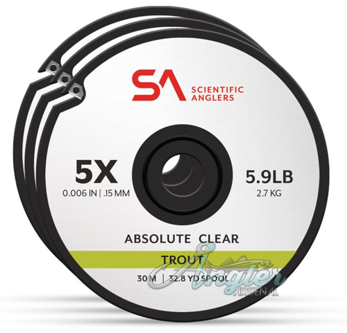 Scientific Anglers Absolute Trout Clear Tippet Assortment 4X 5X 6X Angler Arsenal