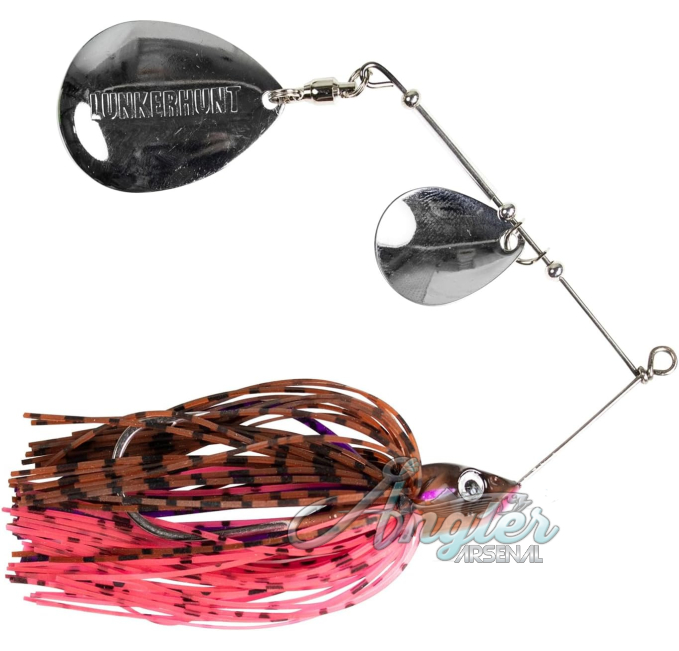 Lunkerhunt 1/2 oz Moss Willow Spinnerbait at Angler Arsenal