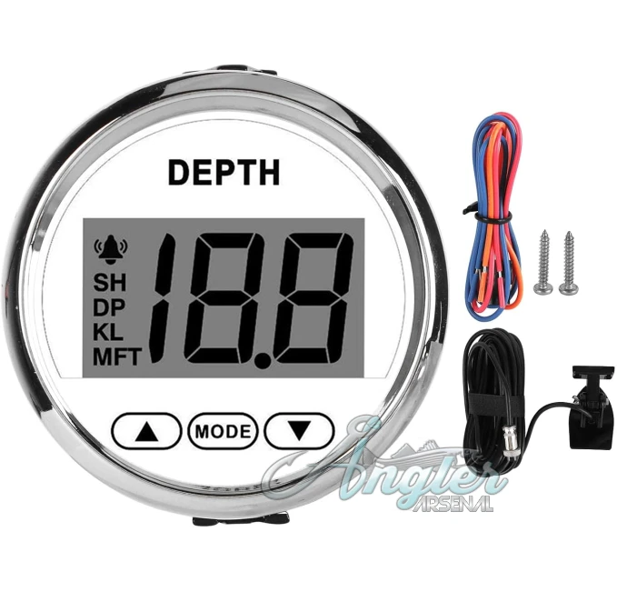 Marine Depth Sounder IP67 Waterproof Boat Fish Finder Angler Arsenal