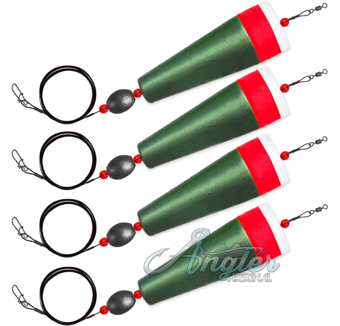 Sjyue 4PCS Popping Cork Floats for Trout by Angler Arsenal