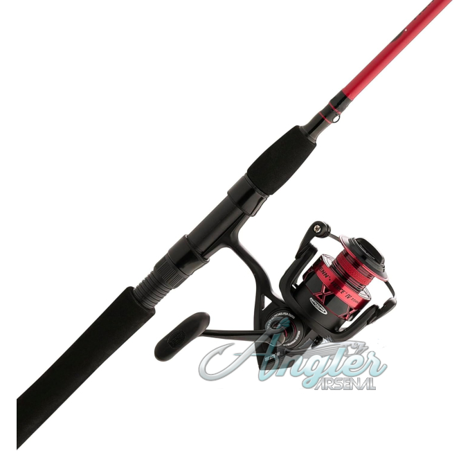 PENN Fierce IV Combo Angler Arsenal Spinning Reel Fishing Rod