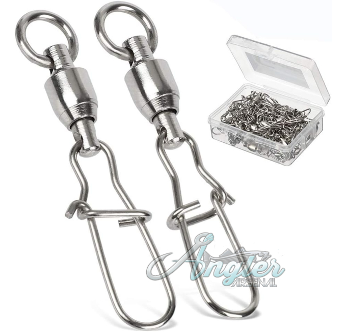AMYSPORTS Duo Lock Snap Fishing Swivels by Angler Arsenal