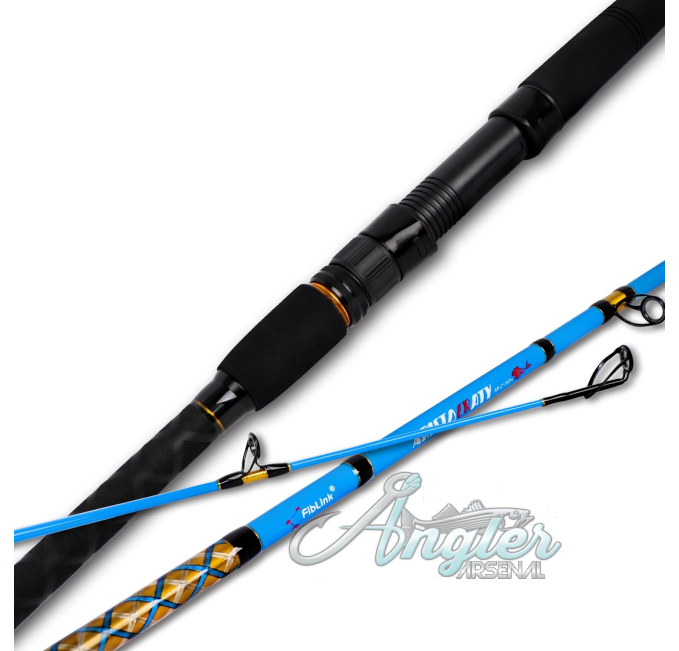 Fiblink Surf Fishing Rod 2 Piece Carbon Fiber by Angler Arsenal