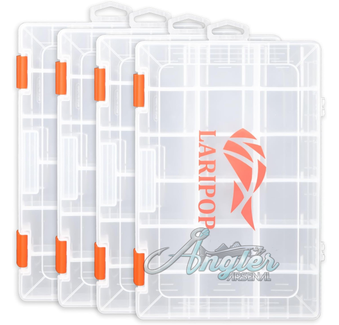 LARIPOP Adjustable Dividers Fishing Tackle Box Angler Arsenal