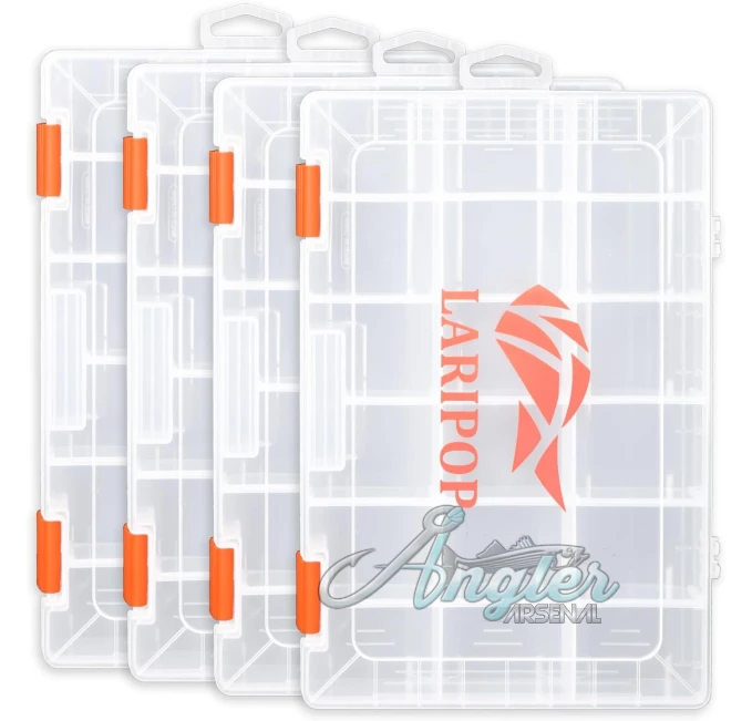 LARIPOP Adjustable Dividers Fishing Tackle Box Angler Arsenal