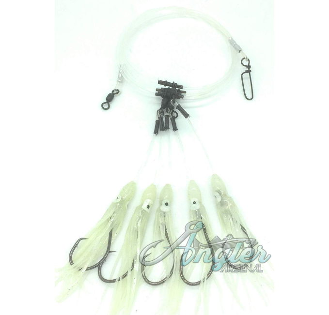 Glow Squid Deep Drop Tilefish Rig Angler Arsenal 8/0 Circle Hooks