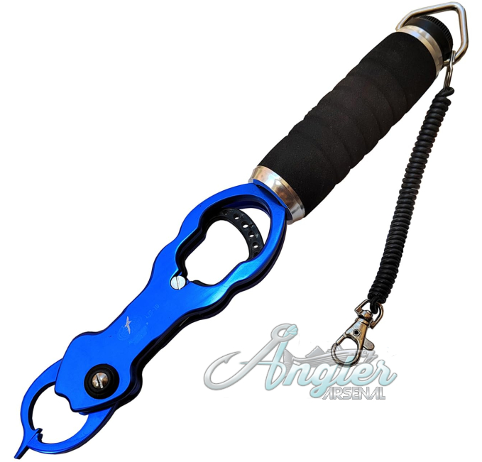 11 Inch Fishing Gripper with Scale and Lanyard by Angler Arsenal