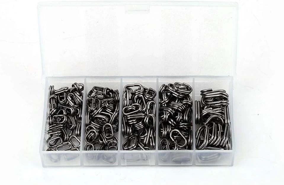 Oval Fishing Split Rings 180PCS by Angler Arsenal Stainless Steel