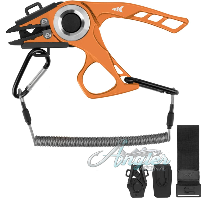 KastKing Micro Gila Fishing Pliers Orange Angler Arsenal