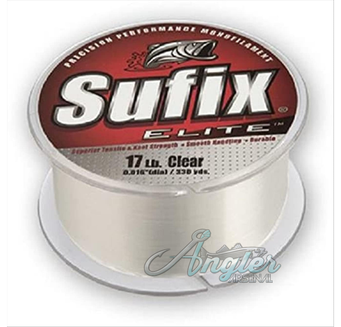 Sufix Elite 12lb Fishing Line 330yds Monofilament Angler Arsenal