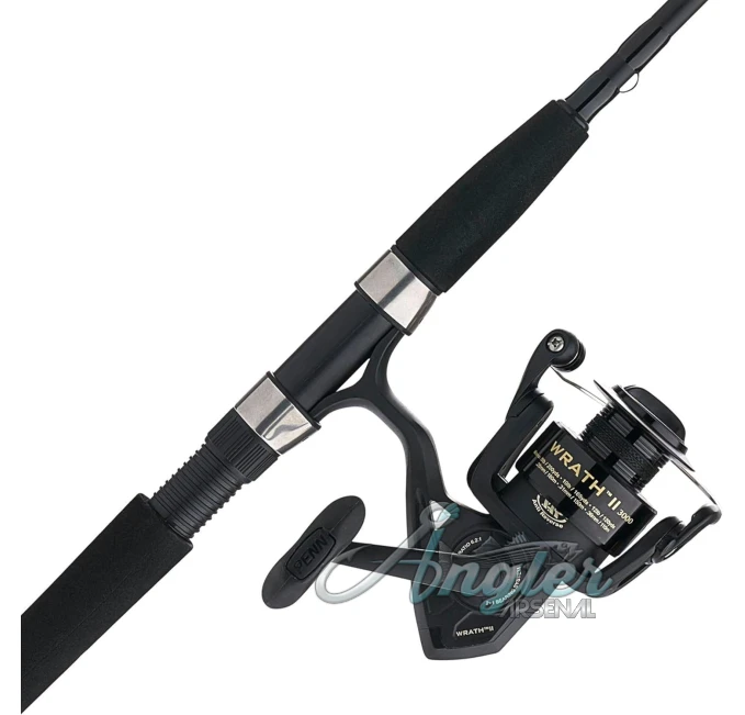 PENN Wrath II Spinning Combo Angler Arsenal Fishing Gear Set