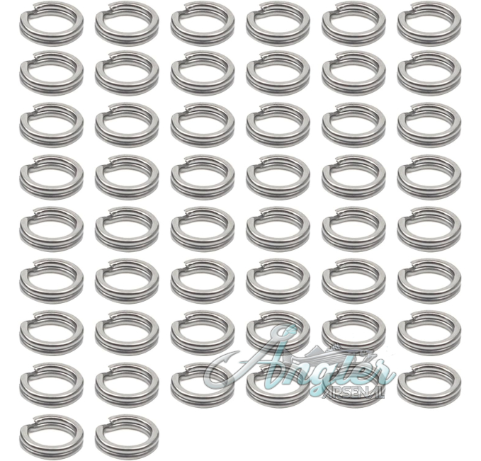 Fishing Split Rings 50Pcs Stainless Steel Tackle Set Angler Arsenal