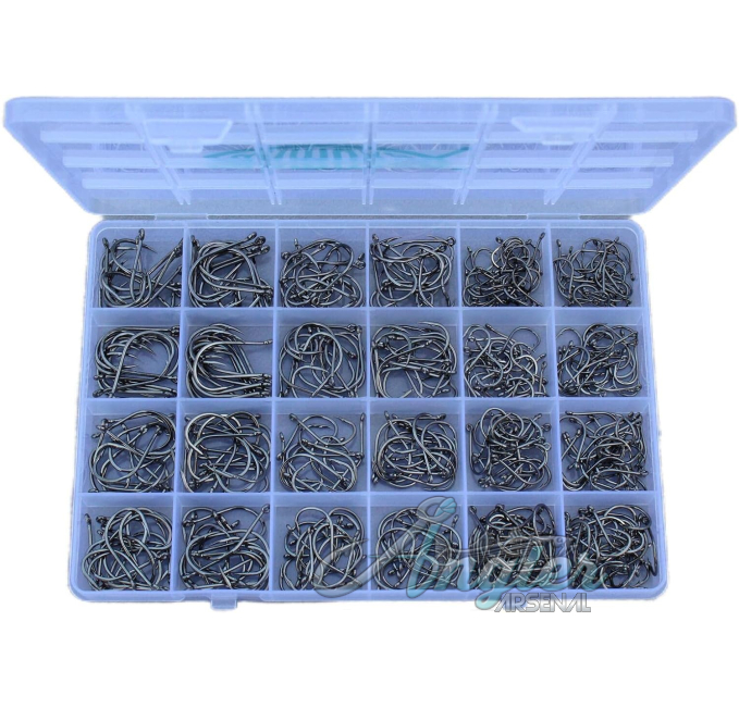 Freshwater Saltwater Fishing Hooks 400 Pcs Angler Arsenal Set