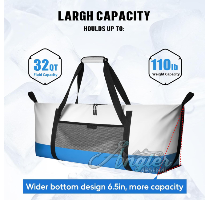 Fish Cooler Bag Waterproof Angler Arsenal Kill Bag for Fish