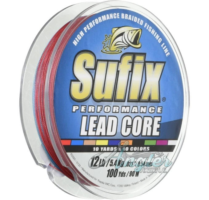 Sufix Performance Lead Core Fishing Line 100 Yards Angler Arsenal
