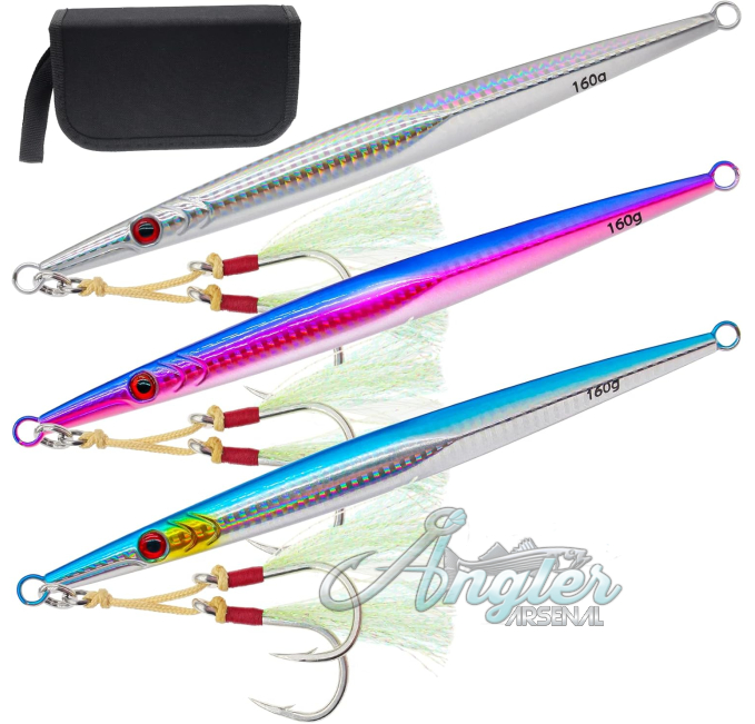 Saltwater Vertical Jigs Angler Arsenal Deep Sea Fishing Lures