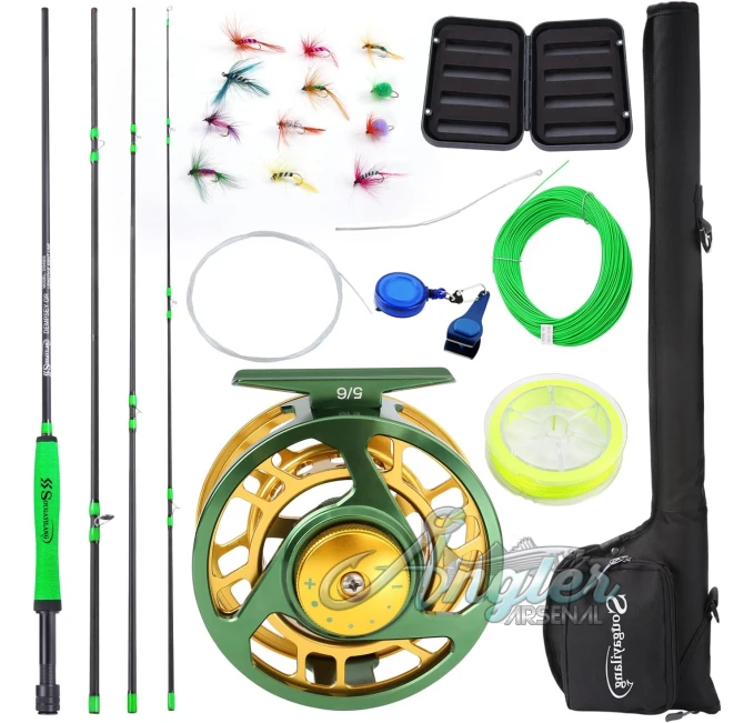 Sougayilang Fly Fishing Kit with Reel and Case at Angler Arsenal
