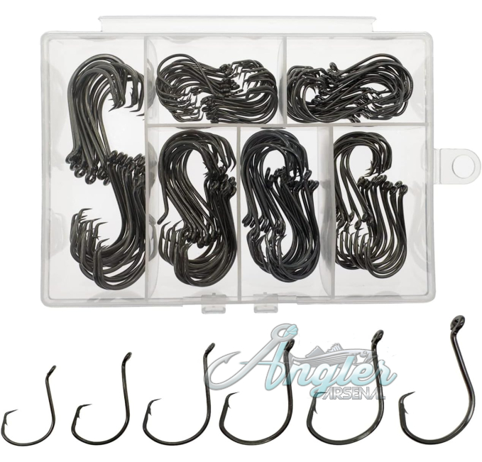 High Carbon Steel Fishing Hooks 150 Pcs Angler Arsenal Set