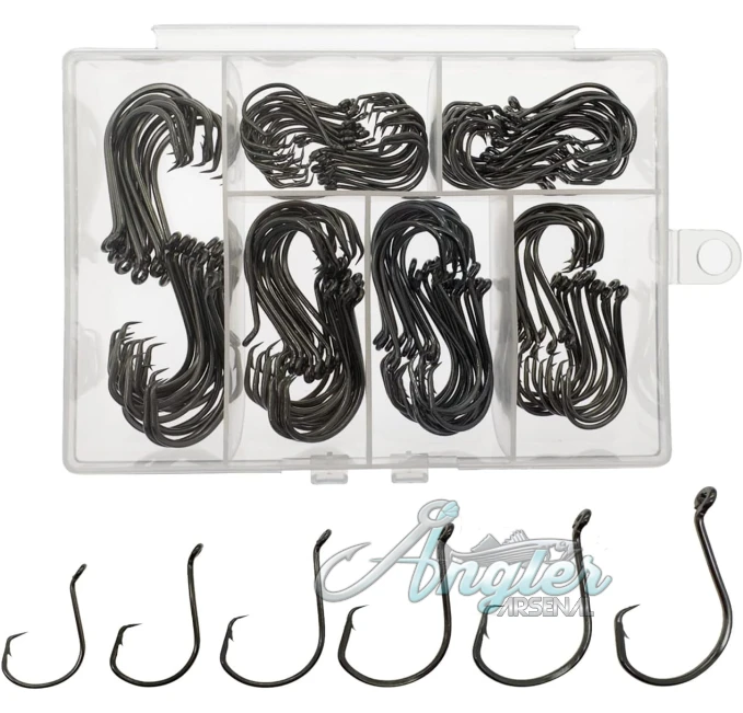 High Carbon Steel Fishing Hooks 150 Pcs Angler Arsenal Set