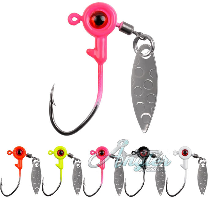 Fishing Jig Head Kit with Willow Blade from Angler Arsenal