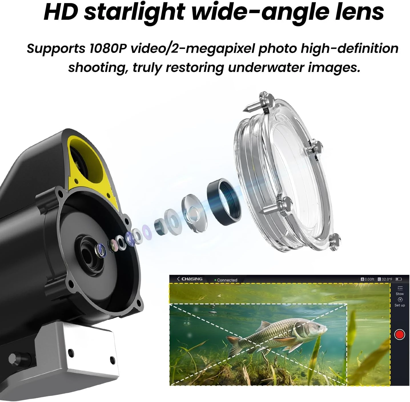 Chasing Canfish CF1 Fishing Camera Kit Angler Arsenal 1080P - Image 3
