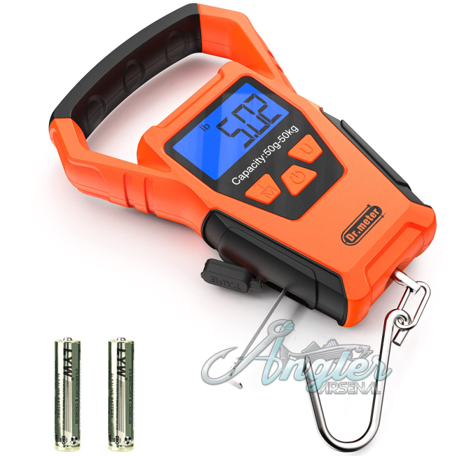 Digital Hanging Fish Scale 110lb Waterproof Angler Arsenal Tool