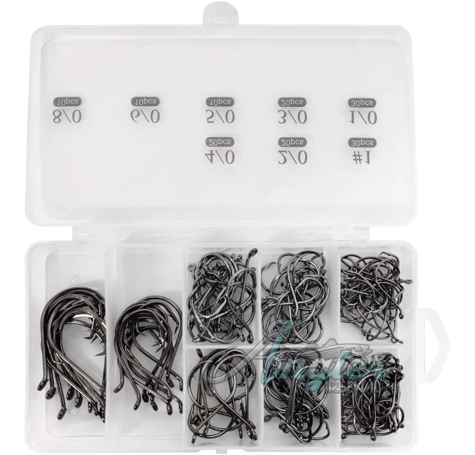 Strong High Carbon Steel Fishing Hooks 150 Pcs Angler Arsenal