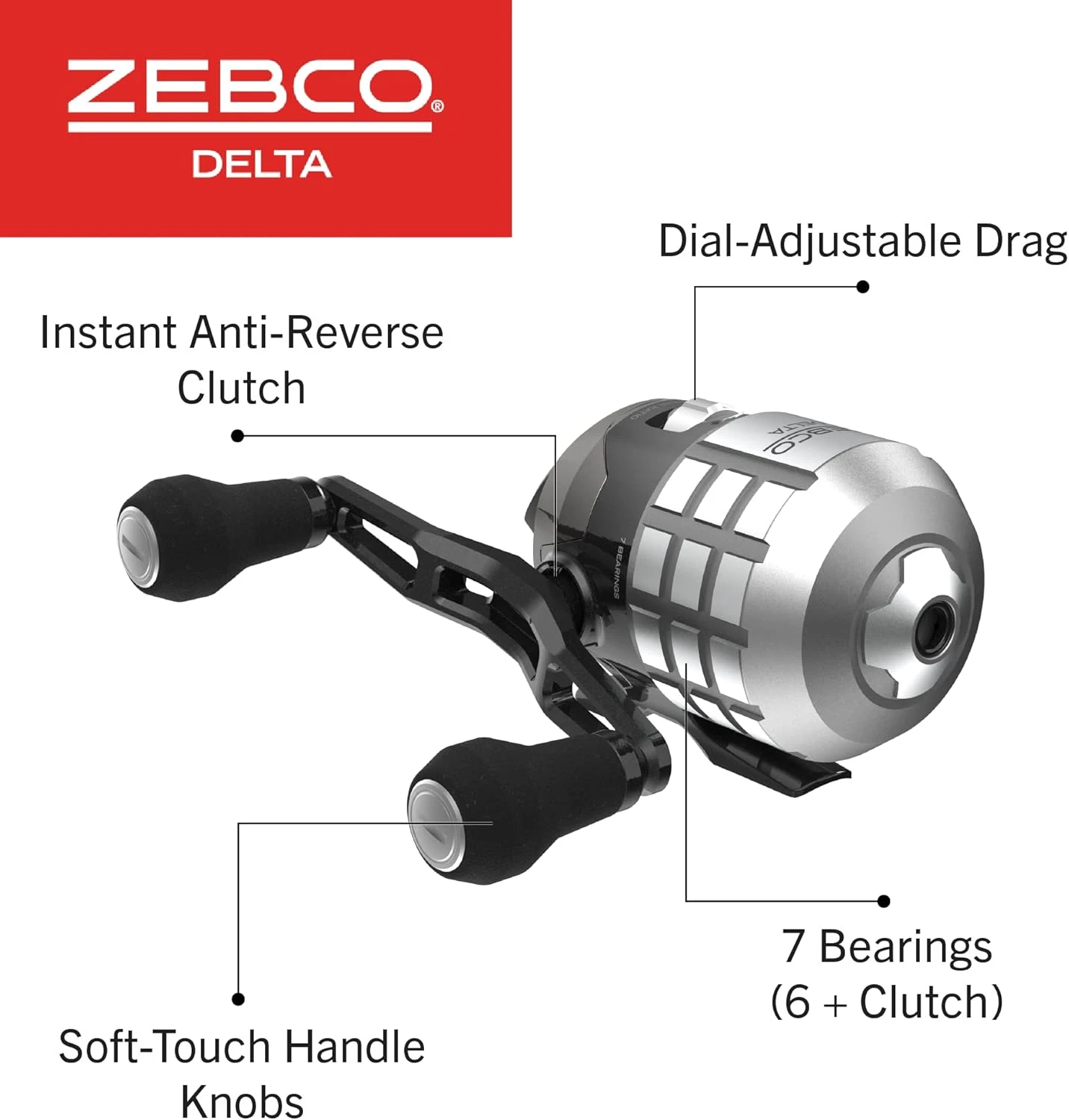Zebco Delta Spincast Combo 5-Foot 6-Inch Rod Angler Arsenal - Image 4