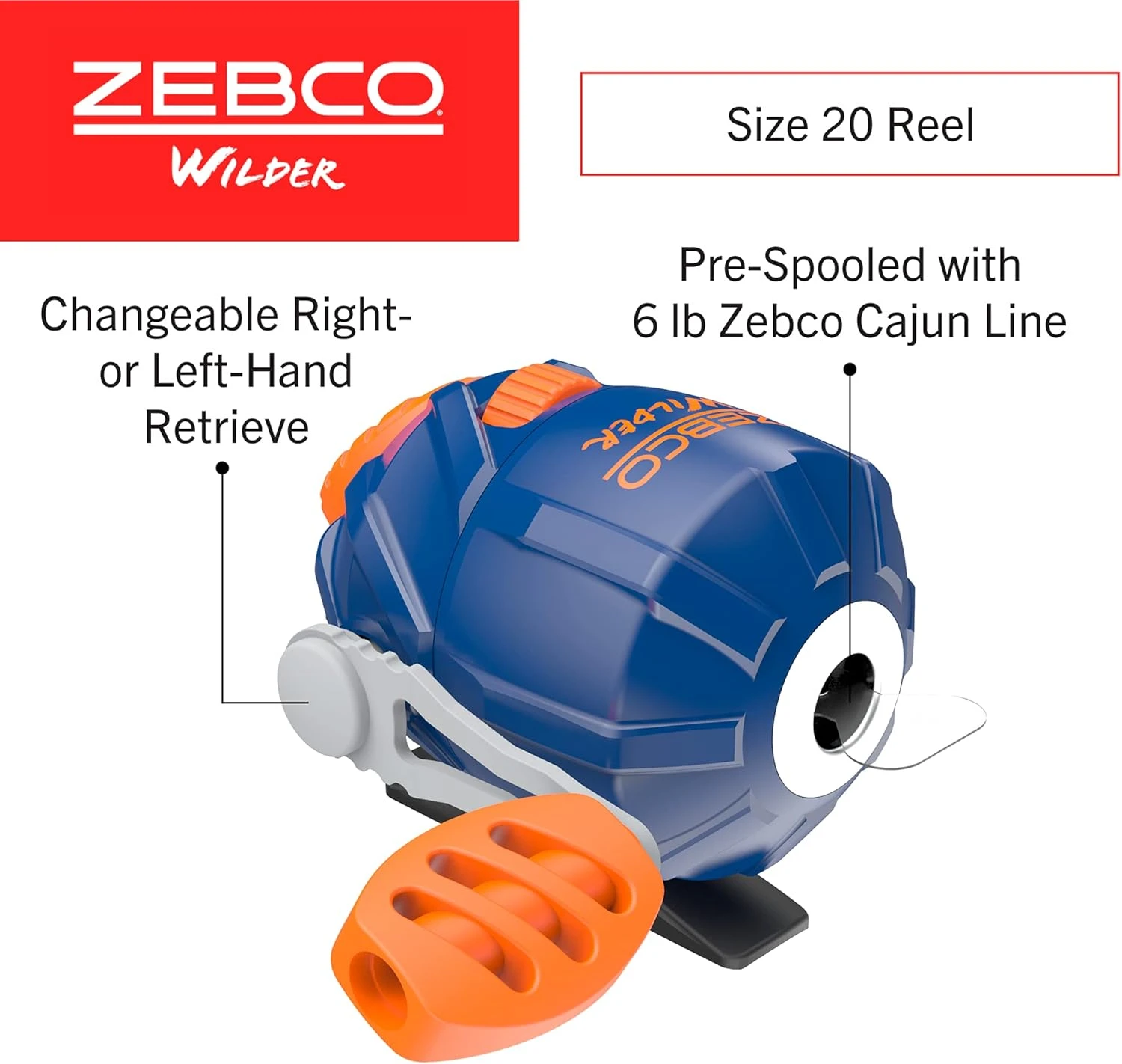 Zebco Kids Wilder Fishing Combo Angler Arsenal Spincast Reel - Image 3