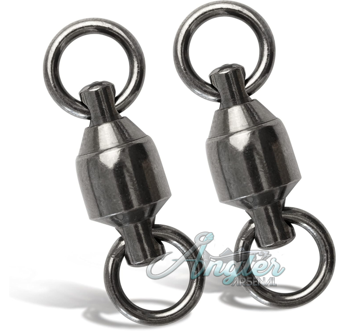BLUEWING Fishing Ball Bearing Swivels 50pcs 42lbs by Angler Arsenal