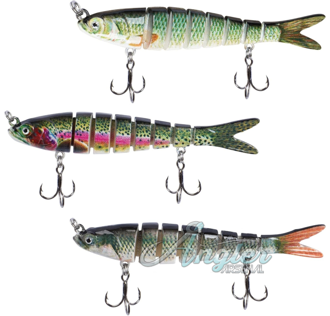 Bass Trout Fishing Lures Multi Jointed Swimbaits Angler Arsenal
