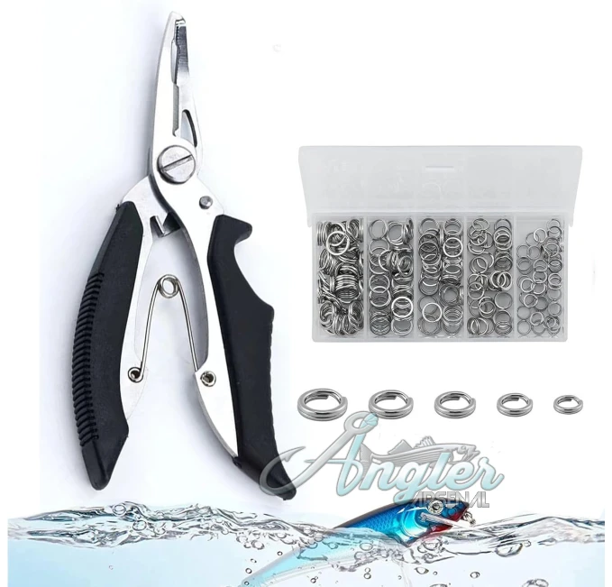 Fishing Split Rings 201Pcs Stainless Steel Angler Arsenal Kit