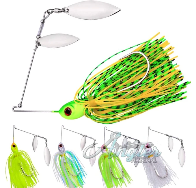 Spinnerbait Lure Kit for Bass Trout Pike Salmon Walleye Angler Arsenal